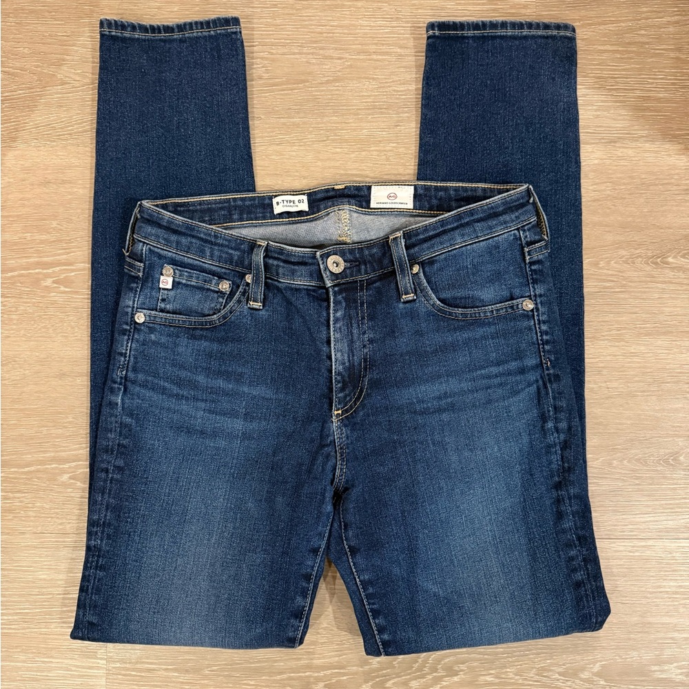 AG Adriano Goldschmied B-Type 02 Cigarette Jeans 27 Dark Wash Straight - Picture 8 of 14